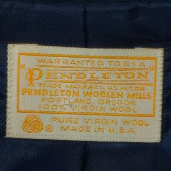 Pendleton Blue Wool Vintage 2Pc Skirt Set, Women's 12 - Picture 5 of 15